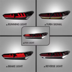 Toyota Camry Lexus Style LED Tail lights Gen 8