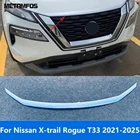 ABS chrome front hood grille cover trim for Nissan X-Trail 2021–2025
