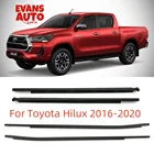 Toyota Hilux 2016–2020 Window Weatherstrip Moulding Trim 4-Piece EPDM Rubber