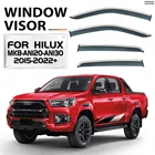Toyota Hilux Revo 2015-2022 Chrome Trim Window Visor Vent Shades