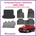 Hyundai Tucson L NX4 N-Line 2022–2025 TPE waterproof car floor mats, custom interior liner