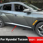Hyundai Tucson NX4 2021–2024 chrome side door trim, ABS molding panel, 4-piece set