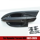 Hyundai Tucson NX4 Hybrid N Line 2021–2024 ABS car door handle bowl cover trim, decorative accessories