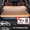 Inflatable orange coloured bed for Toyota Prado LC250 (2024)