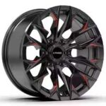 Black coloured alloy wheel