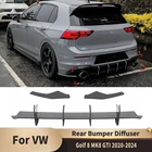 Maxton-Style Rear Bumper Diffuser for VW Golf 8 MK8 GTI (2020–2024)