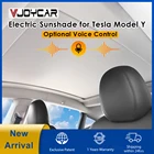 Panoramic electric sunshade for Tesla Model Y