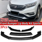 Front bumper lip spoiler for Honda CR V 2012 to 2016