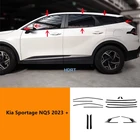 Door window side glass trim and C-pillar cover protector accessories for Kia Sportage NQ5 2023