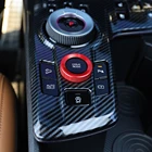 Aluminium center console drive mode selector knob trim ring for Kia Sportage NQ5 2022-2025.