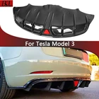 Tesla Model 3 (2019-2023) Carbon Fiber Rear Lip