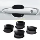 Glossy black exterior door handle bowl protector for Toyota Camry 2018–2025