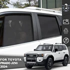 Magnetic car sunshade for Toyota Land Cruiser J250 2024–2025, front windshield, rear side, and baby window mesh sun visor curtain