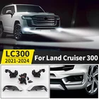 LED fog lamp assembly for Toyota Land Cruiser LC300 waterproof direct replacement