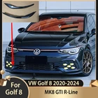 Volkswagen Golf 8 MK8 GTI/R-Line 2020–2024 front bumper side splitter canards, CS style body kit
