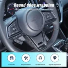 Real Carbon Fiber Steering Wheel Base Frame Sticker for Subaru WRX 2022-2023