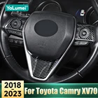 ABS steering wheel button trim cover for Toyota Camry XV70