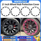 Tesla Model Y 21 inch wheel rim protector hub cap covers