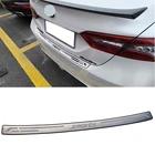 Toyota Camry stainless steel rear trunk bumper protector trim