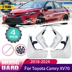 Toyota Camry XV70 2018–2024 black mud flaps splash guards