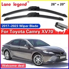 Toyota Camry XV70 front windscreen wiper blades natural rubber
