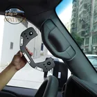 Hand gripping fashionable and dynamic black aluminium A-pillar door handle decoration installed in Toyota Prado 250