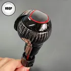 close up image of a black Gear lever knob of an Audi 3