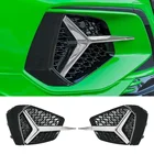 MTM-Style Fog Lamp Frame Body Kit fitted on a green Audi A3