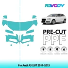 Precut PPF paint protection film front kit for Audi A3