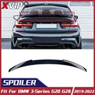 BMW G20 G28 M4 style ABS ducktail trunk spoiler glossy black 2019 2022