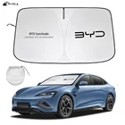 BYD Seal EV 2022 2023 2024 silver reflective windshield sun shade with storage bag
