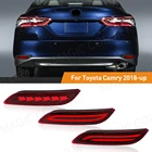 Toyota Camry 2018 to 2025 LED rear bumper reflector with dynamic turn signal red lens
